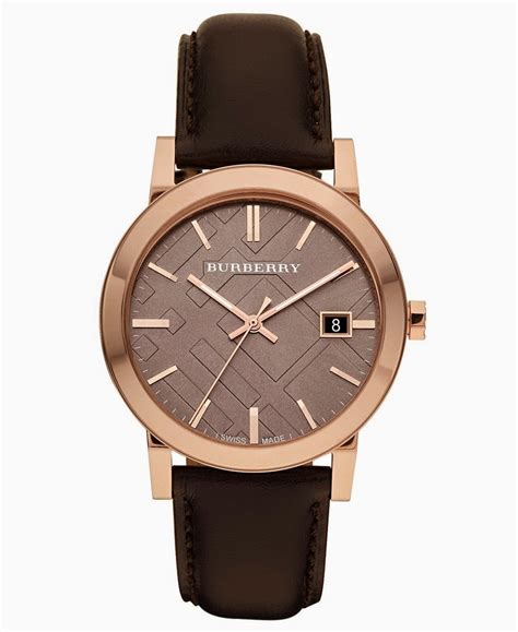 buy mens burberry watch|burberry watch men's leather strap.